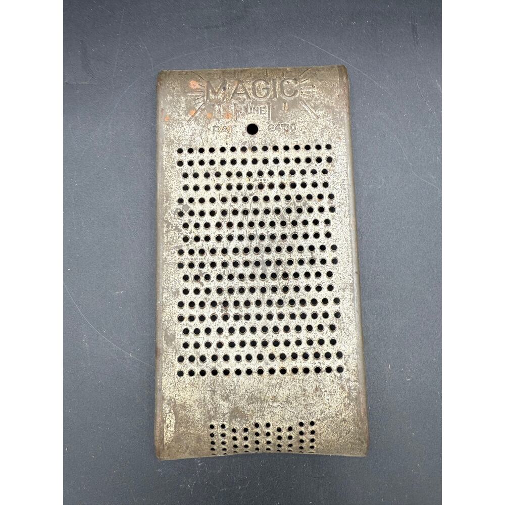 Vintage Metal Shredder "Magic" Grater - Rustic Kitchen Decor